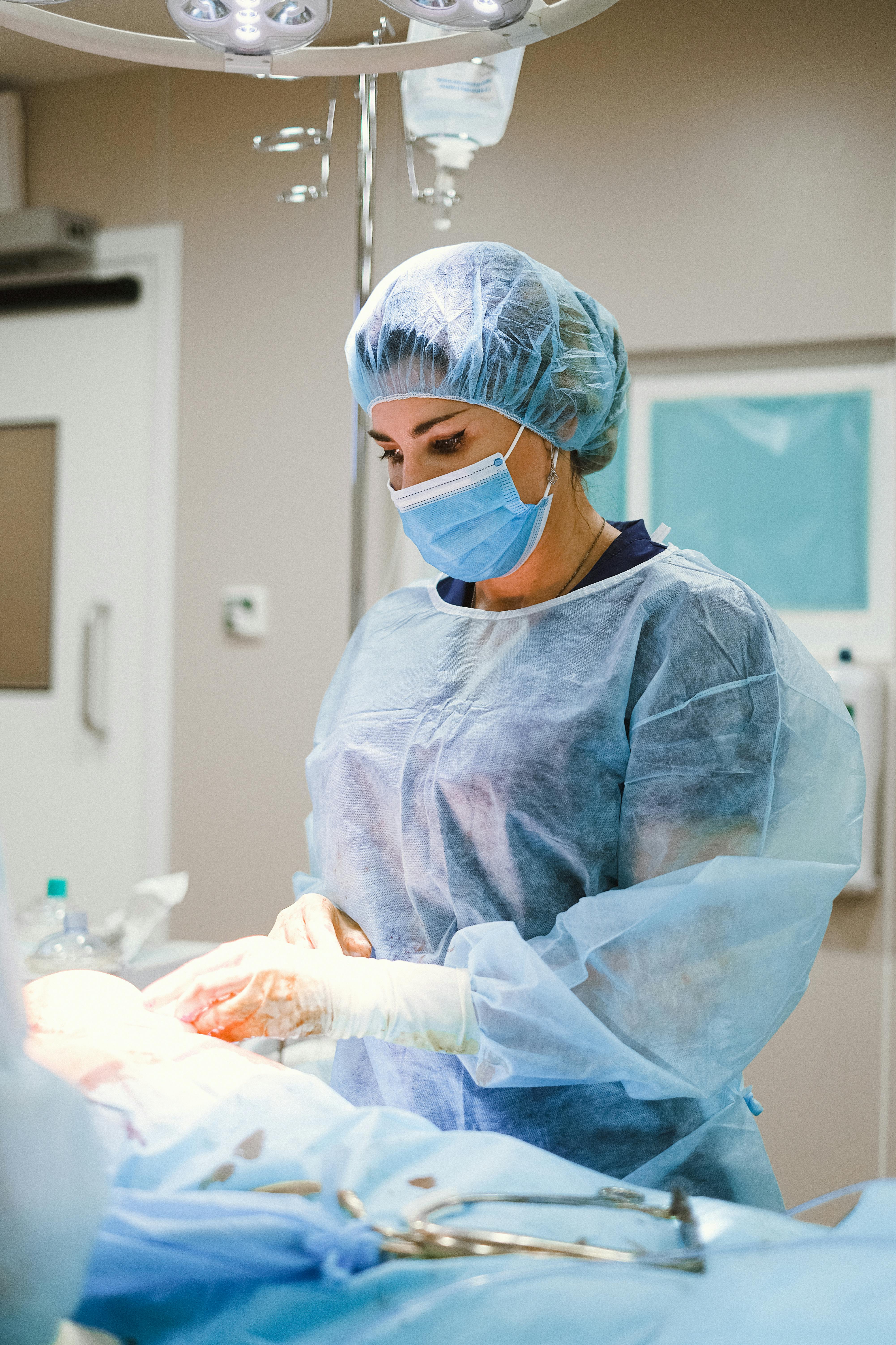 Surgeon in the operating room